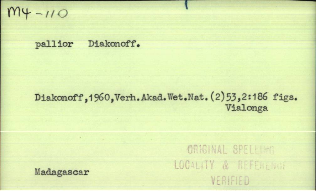 front of card